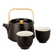 Strala, tea set 0.9 l, matte black