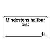 Etikett "Mindestens haltbar bis"