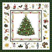 Christmas Evergreen, napkins