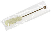 Candy Sugar Sticks in foil, 17cm, white